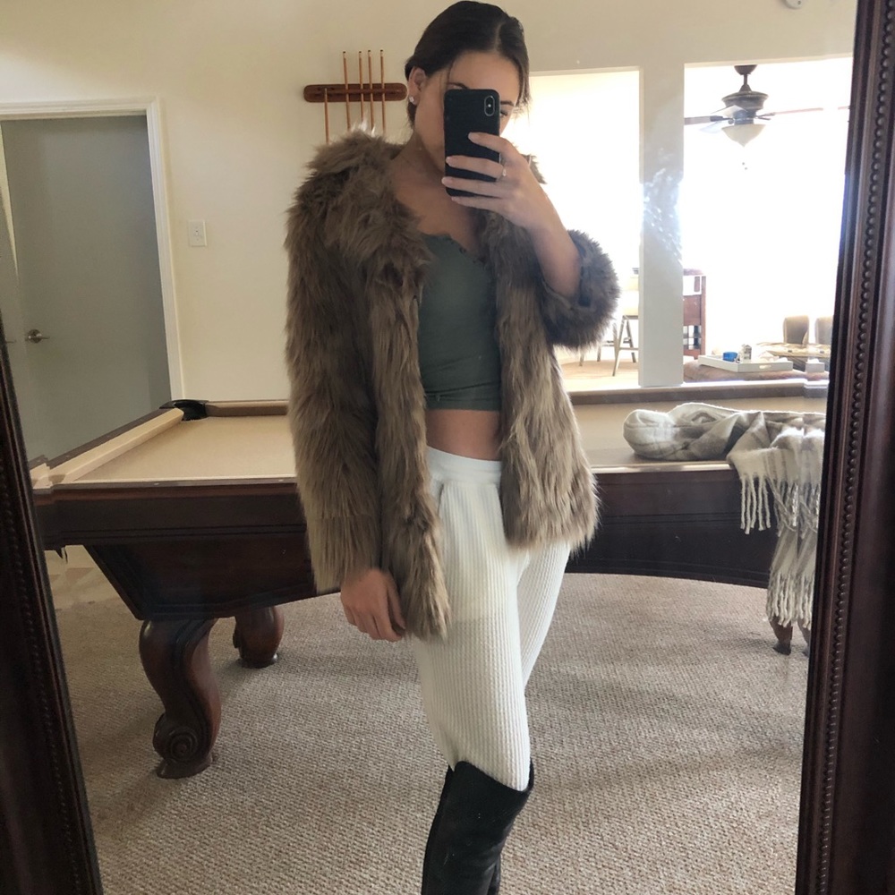 faux fur coat